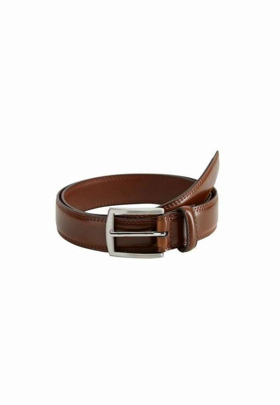 Accessoires * | Mango Basico Belt Brown