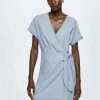 Clothing * | Mango Nim H Day Dress Light Blue