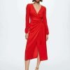 Clothing * | Mango Piusa Day Dress Rood