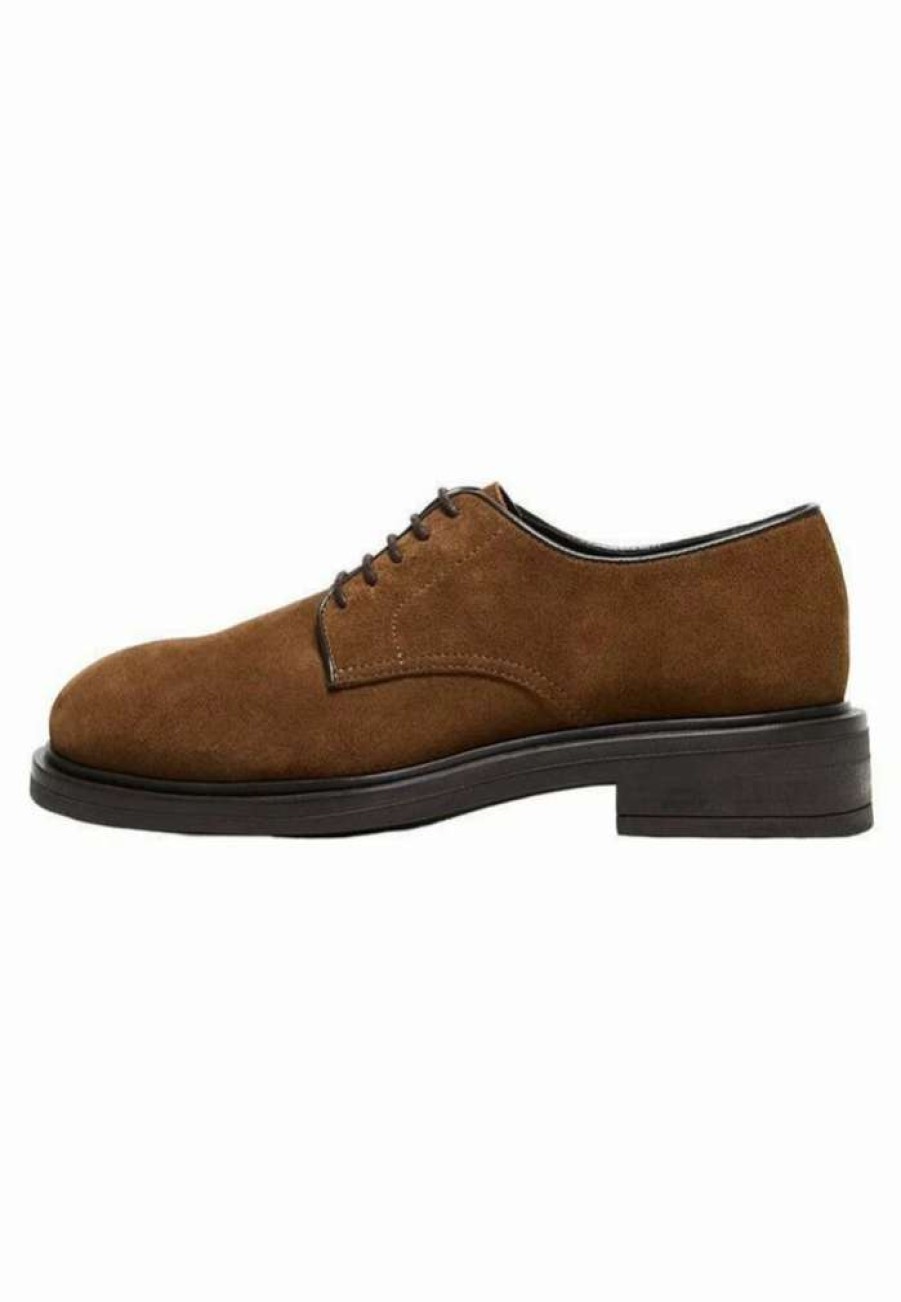 Shoe * | Mango Arezzo Lace-Ups Brun