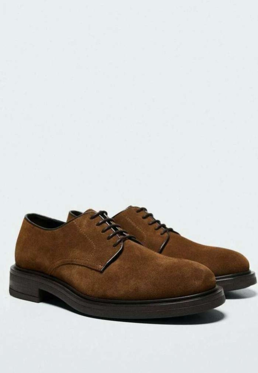 Shoe * | Mango Arezzo Lace-Ups Brun