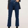 Clothing * | Mango Sienna Straight Leg Jeans Ciemnoniebieski