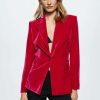 Clothing * | Mango Combi Blazer Fuchsia