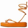 Shoe * | Mango Tube T-Bar Sandals Orange