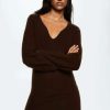 Clothing * | Mango Jolene Jumper Dress Chokoladebrun