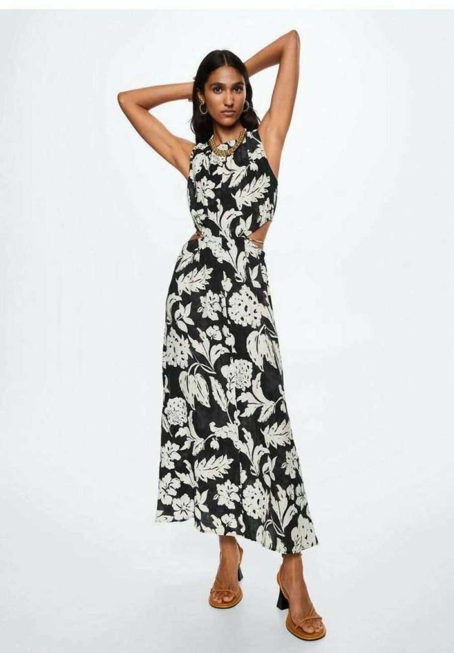 Clothing * | Mango Willow Maxi Dress Black