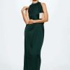 Clothing * | Mango Leia-A Maxi Dress Dunkelgrun