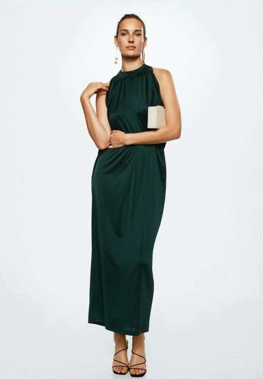 Clothing * | Mango Leia-A Maxi Dress Dunkelgrun