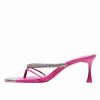 Shoe * | Mango Alexis Heeled Mules Fuchsia