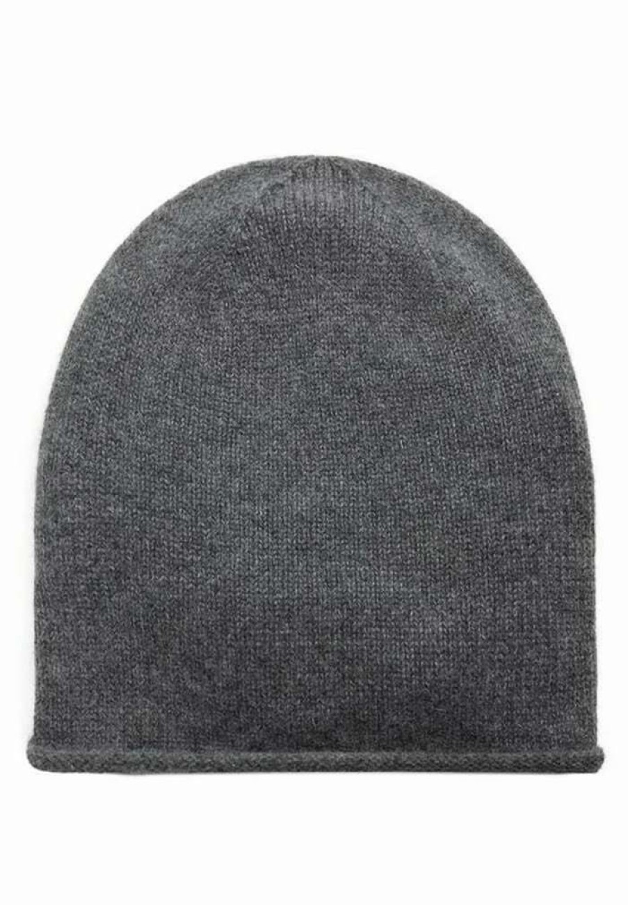 Accessoires * | Mango Perla Beanie Mediumgrijs