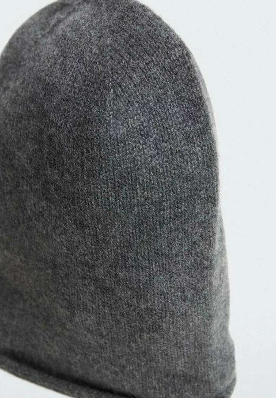 Accessoires * | Mango Perla Beanie Mediumgrijs