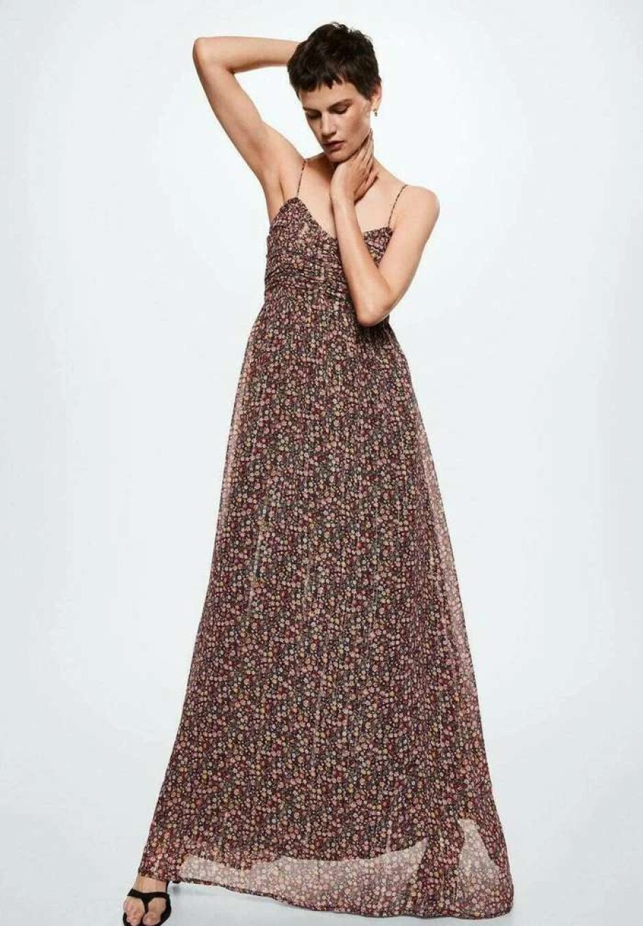 Clothing * | Mango Tailor Maxi Dress Brown