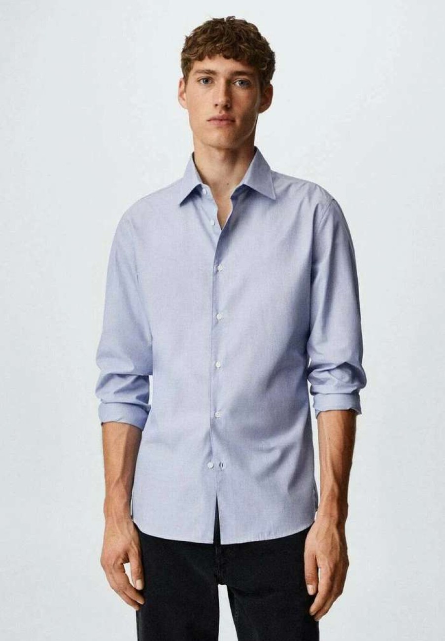 Clothing * | Mango Cuneo Shirt Sky Blue