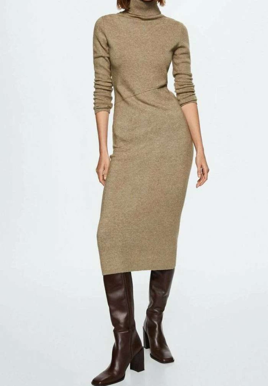 Clothing * | Mango Selene Jumper Dress Brazowy