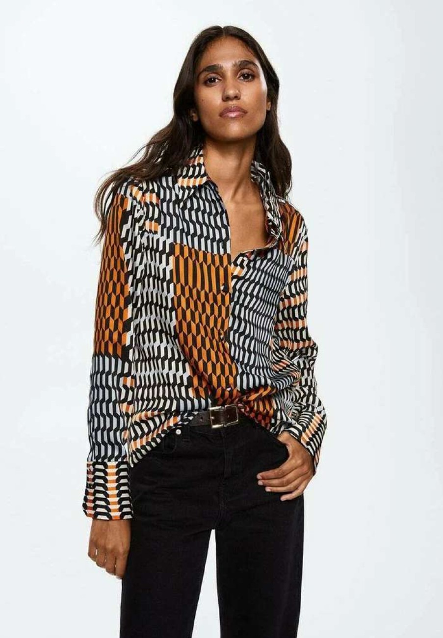 Clothing * | Mango Westy Button-Down Blouse Rahvid