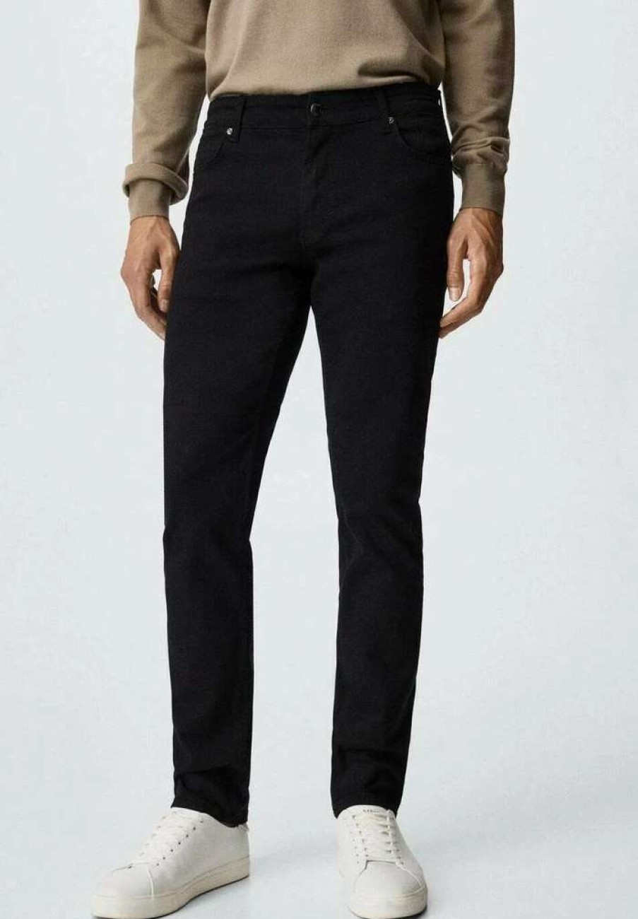 Clothing * | Mango Patrick Slim Fit Jeans Black Denim