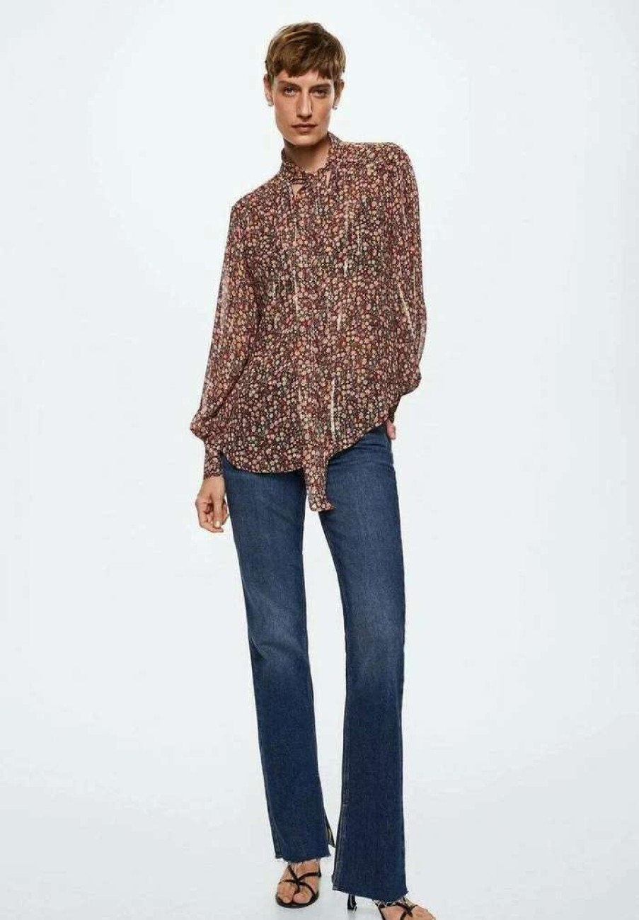 Clothing * | Mango Volcano Blouse Cerna