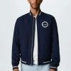 Clothing * | Mango Valencia Bomber Jacket Navy