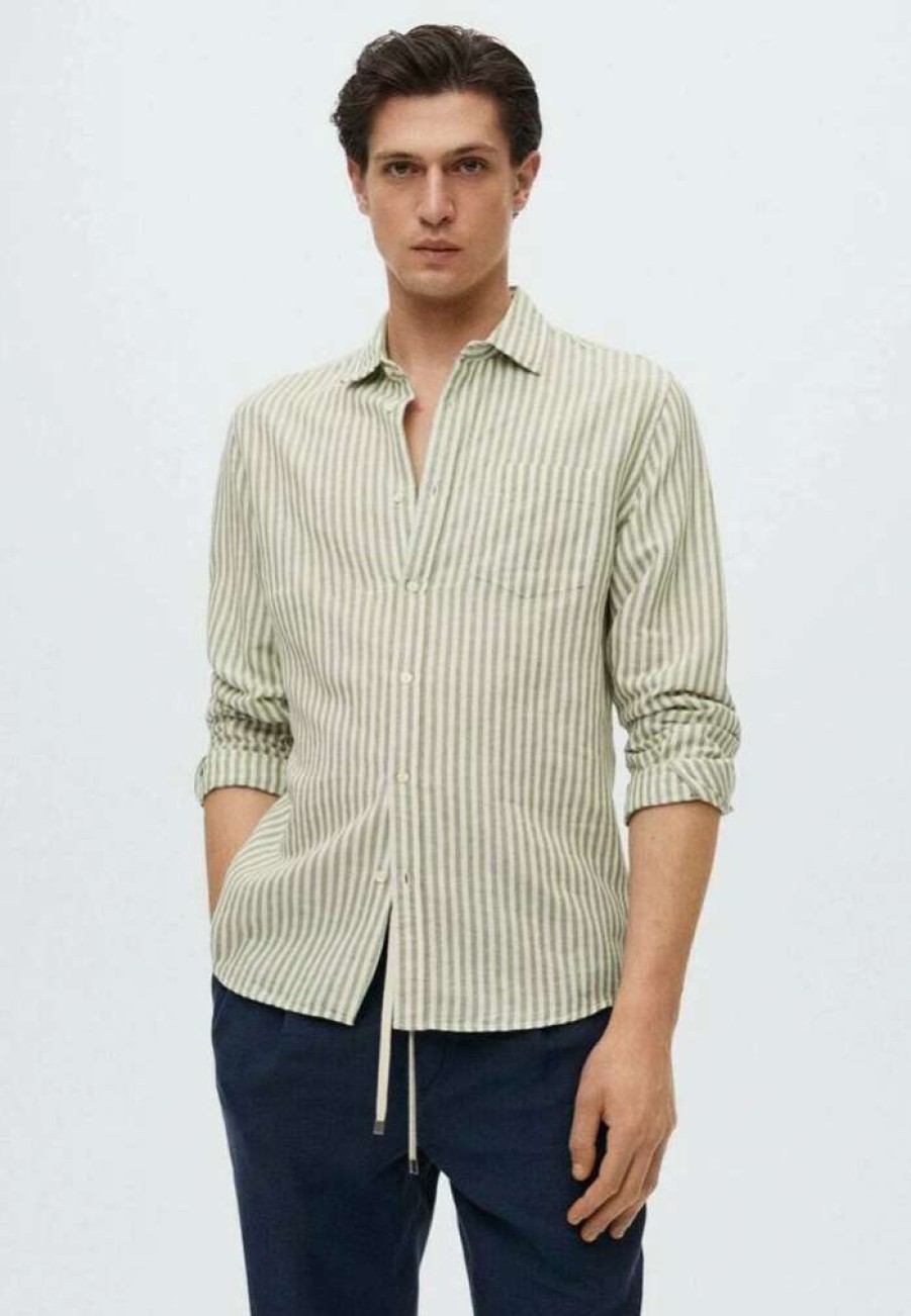 Clothing * | Mango Rig Shirt Khaki