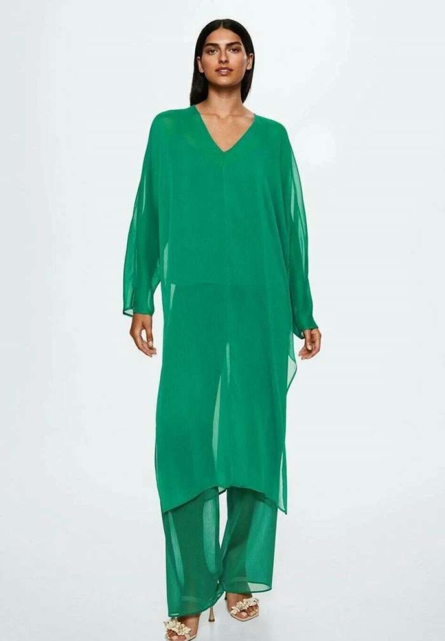 Clothing * | Mango Bambu-A Tunic Vert