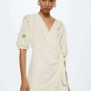 Clothing * | Mango Luki Day Dress Blanc Casse