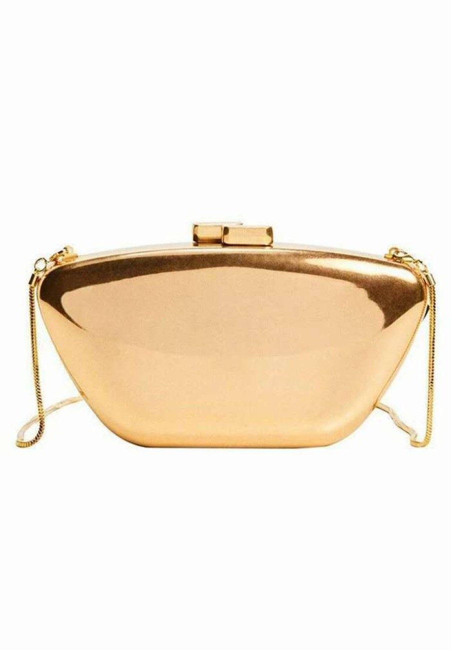 Accessoires * | Mango Mito Clutch Goud