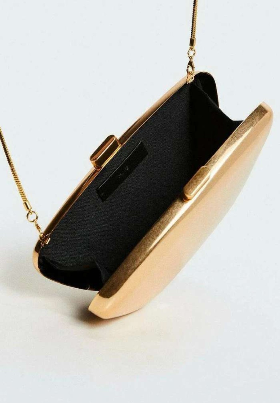 Accessoires * | Mango Mito Clutch Goud