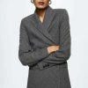 Clothing * | Mango Anna Short Coat Gris