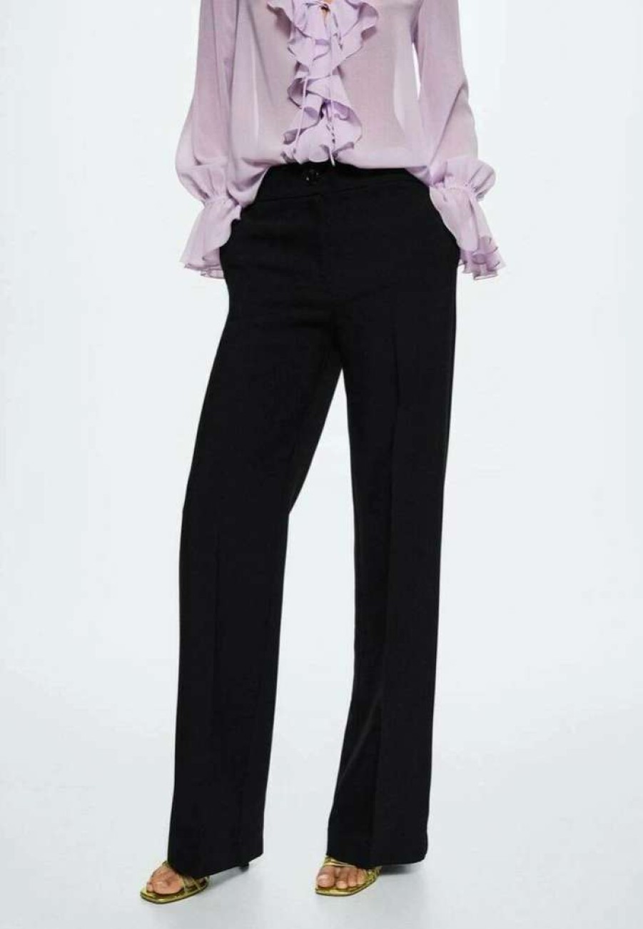 Clothing * | Mango Simon Trousers Black