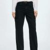 Clothing * | Mango Cargo Straight Leg Jeans Black Denim