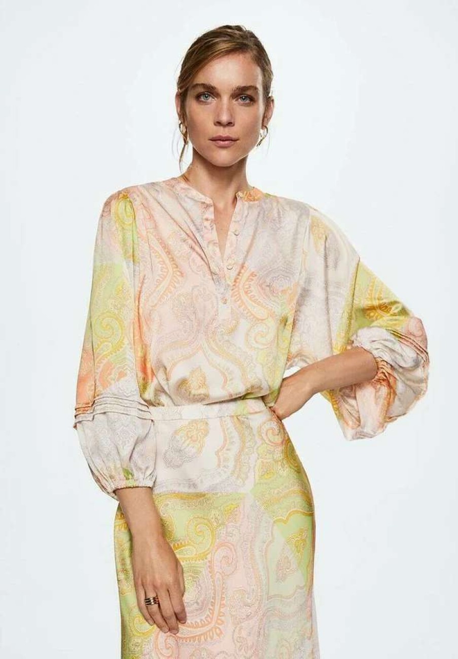 Clothing * | Mango Ninfa Blouse Ecru