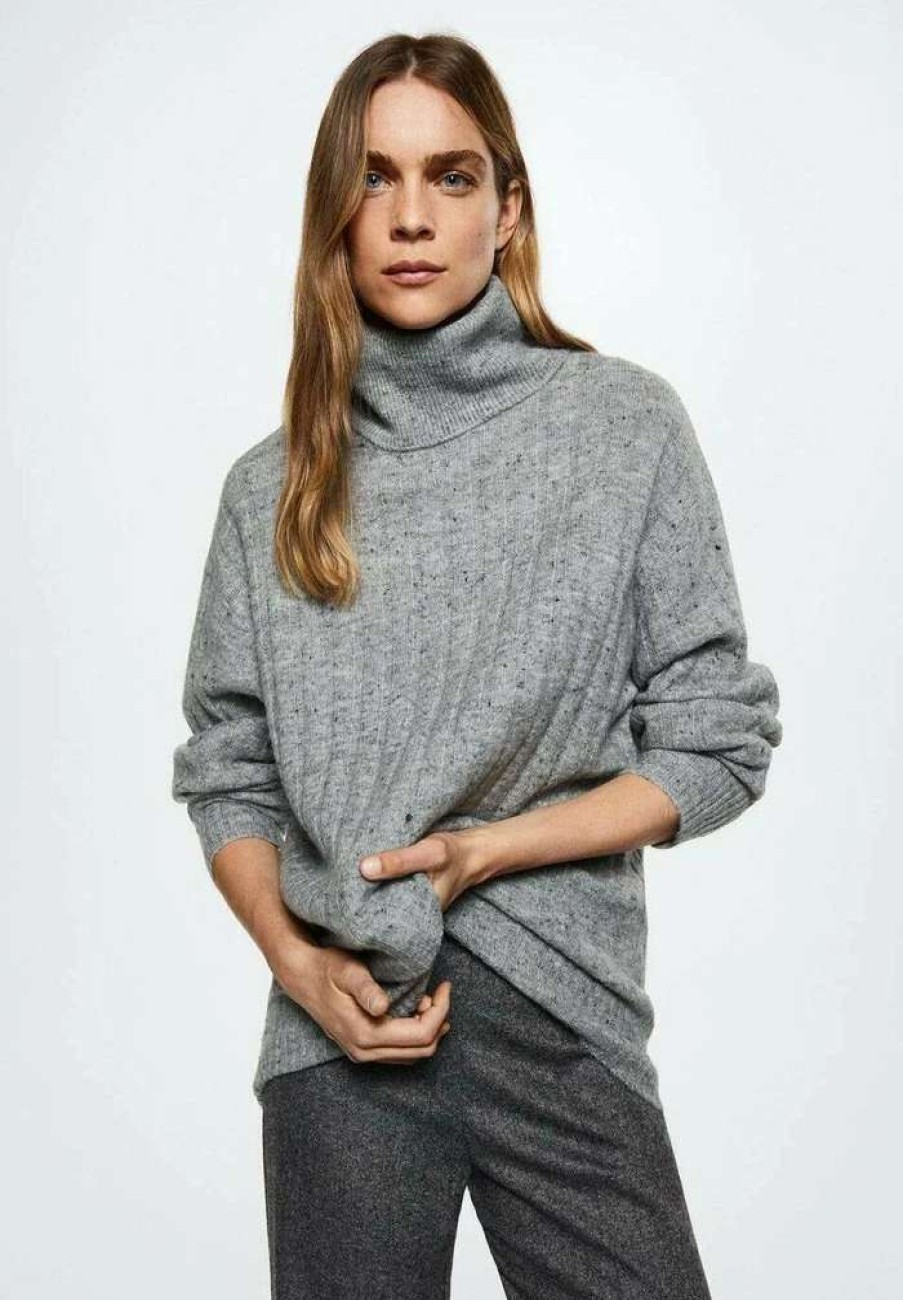 Clothing * | Mango Natalie Jumper Mittelgrau Meliert