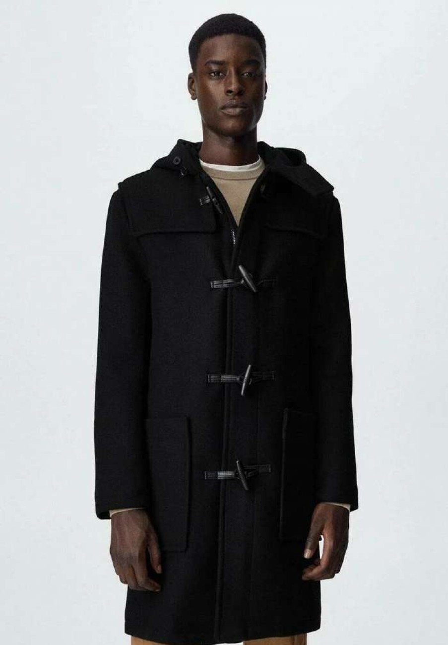 Clothing * | Mango Faro Classic Coat Black