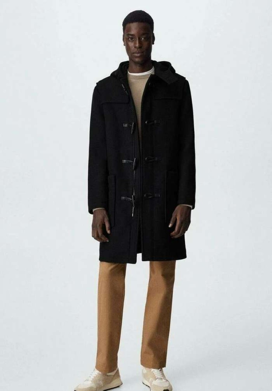 Clothing * | Mango Faro Classic Coat Black