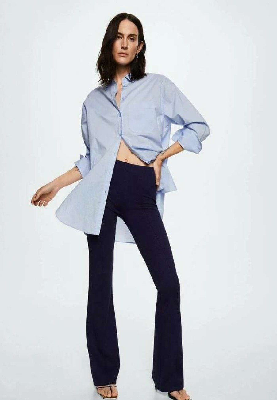 Clothing * | Mango Delfin Trousers Night Blue