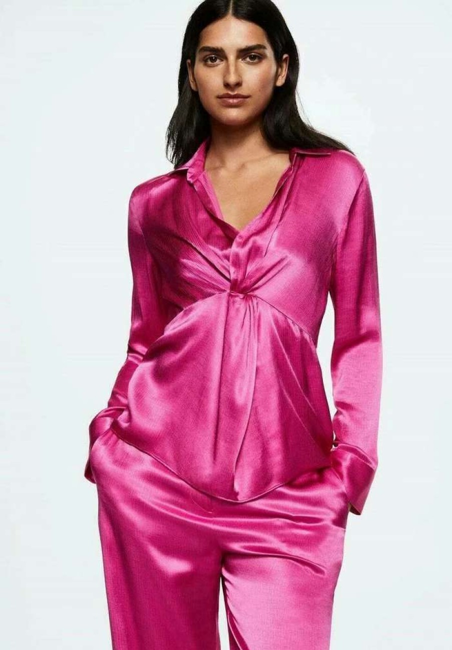 Clothing * | Mango Mati A Blouse Fuchsia