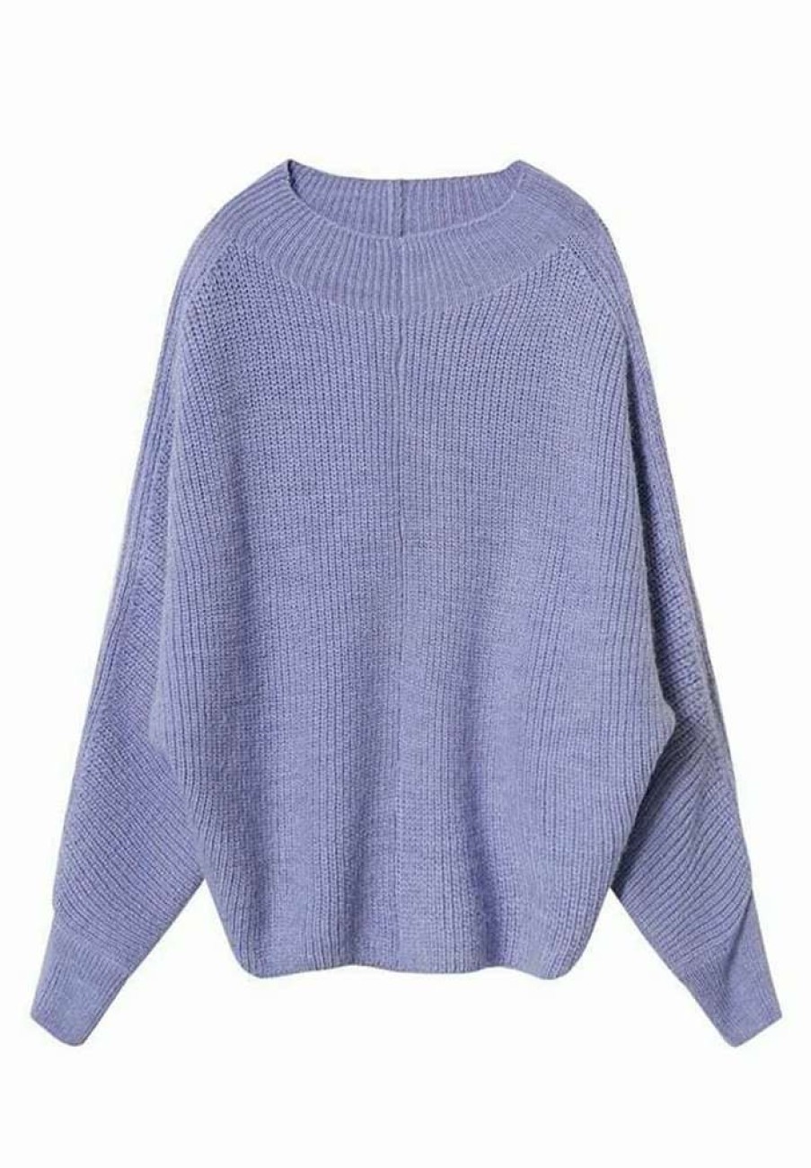 Clothing * | Mango Washin Jumper Sky Blue