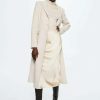 Clothing * | Mango Madonna Classic Coat Ecru