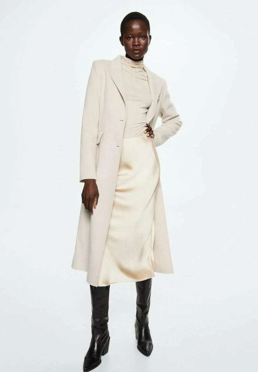 Clothing * | Mango Madonna Classic Coat Ecru