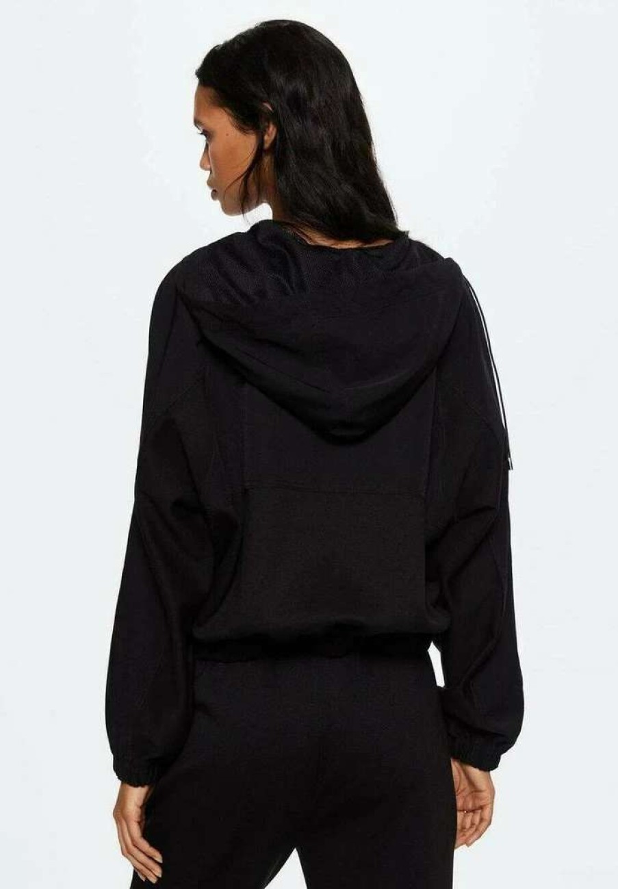 Clothing * | Mango Rush A Zip-Up Sweatshirt Schwarz