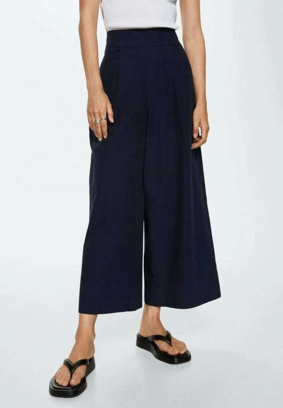 Clothing * | Mango Trona H Trousers Navy