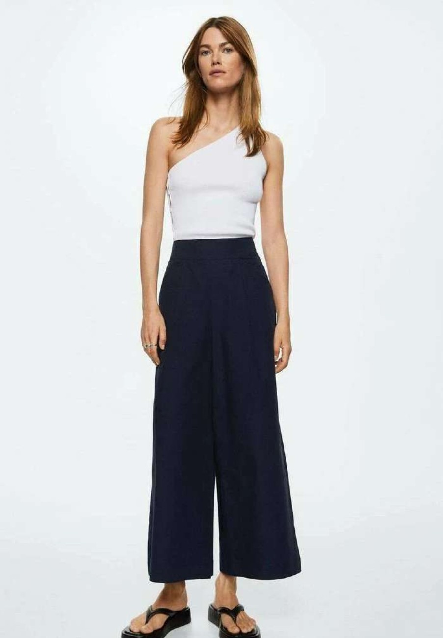 Clothing * | Mango Trona H Trousers Navy