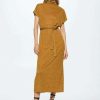 Clothing * | Mango Margot Jumper Dress Mustard Yellow