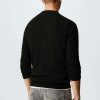 Clothing * | Mango Lotus Jumper Black