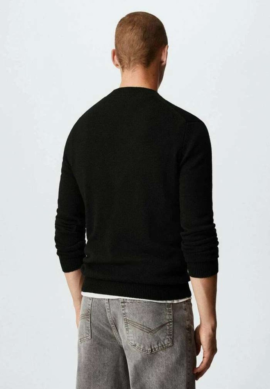 Clothing * | Mango Lotus Jumper Black