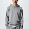 Clothing * | Mango Ibizah Hoodie Gris Chine Clair