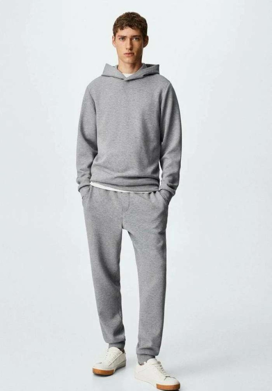 Clothing * | Mango Ibizah Hoodie Gris Chine Clair