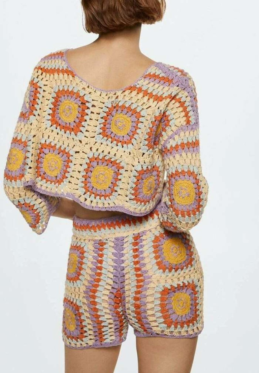 Clothing * | Mango Smile Jumper Helllila Pastelllila