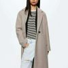 Clothing * | Mango Gauguin Classic Coat Middenbruin