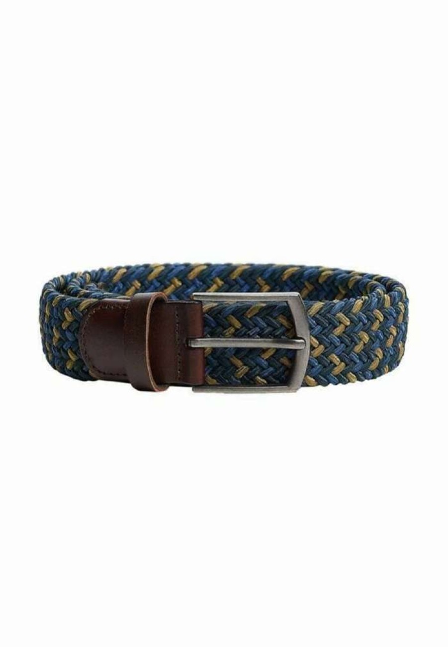 Accessoires * | Mango Colors Braided Belt Blau